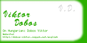viktor dobos business card